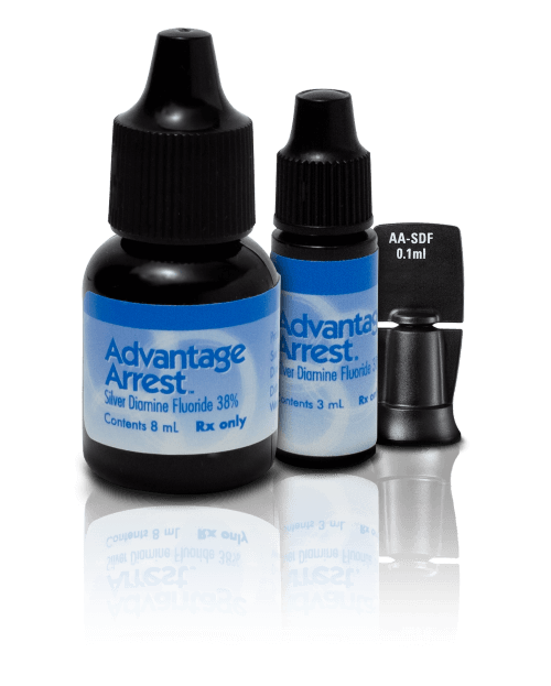 silver diamine fluoride advantage arrest